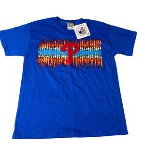 Philadelphia Phillies Tee Shirt Youth L Tie-Dye Logo T-Shirt MLB Baseball NEW‎